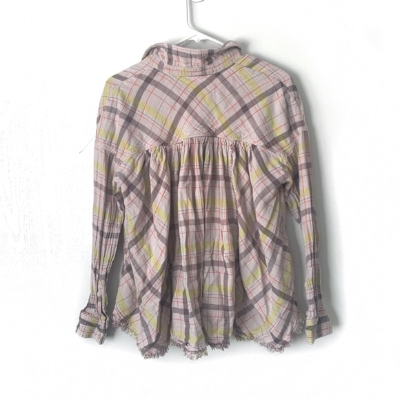 FP Seeking Starlight Plaid Distress Flannel Sz XS - Picture 4 of 7